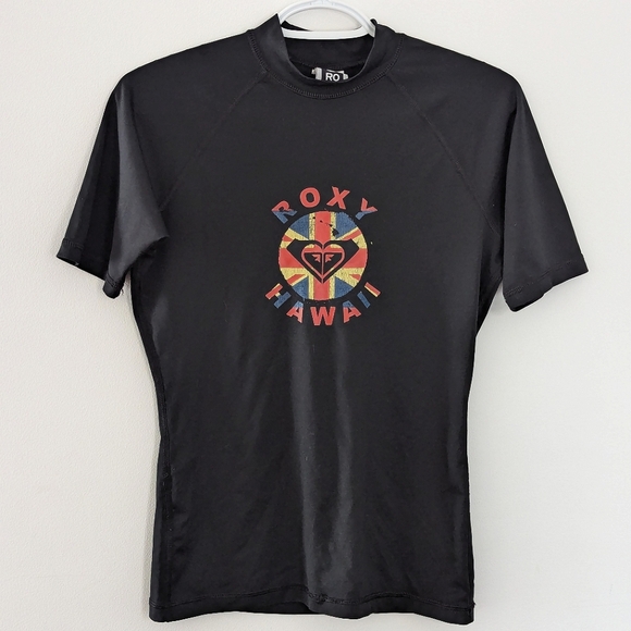 #20 - ROXY Whole Hearted Rashguard Women's Black - Picture 1 of 4